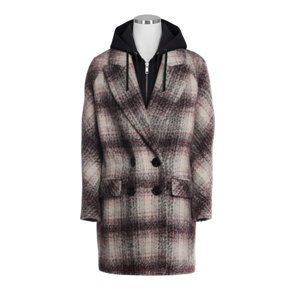 $898 VERONICA BEARD Deena Dickey Plaid Coat Jacket Blazer Sz S